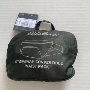 Eddie Bauer stowaway convertible waist pack camo